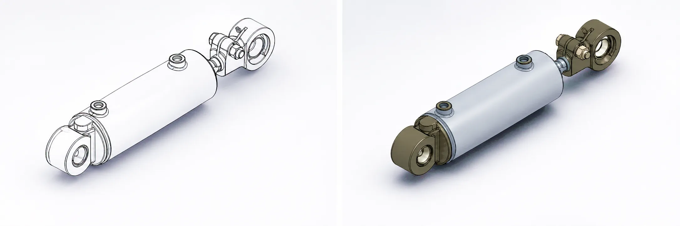 Forklift tilt cylinder