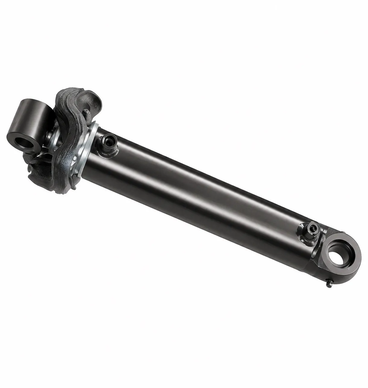 Steering cylinder cross-section and rod detail